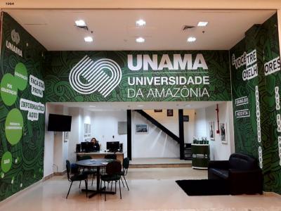 Imagem mostra novo prédio da UNAMA